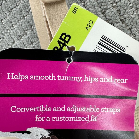 Maiden Form Body Shaperwear Size 34B Cream Underwire Strapless Firm Control NWT - Picture 9 of 11